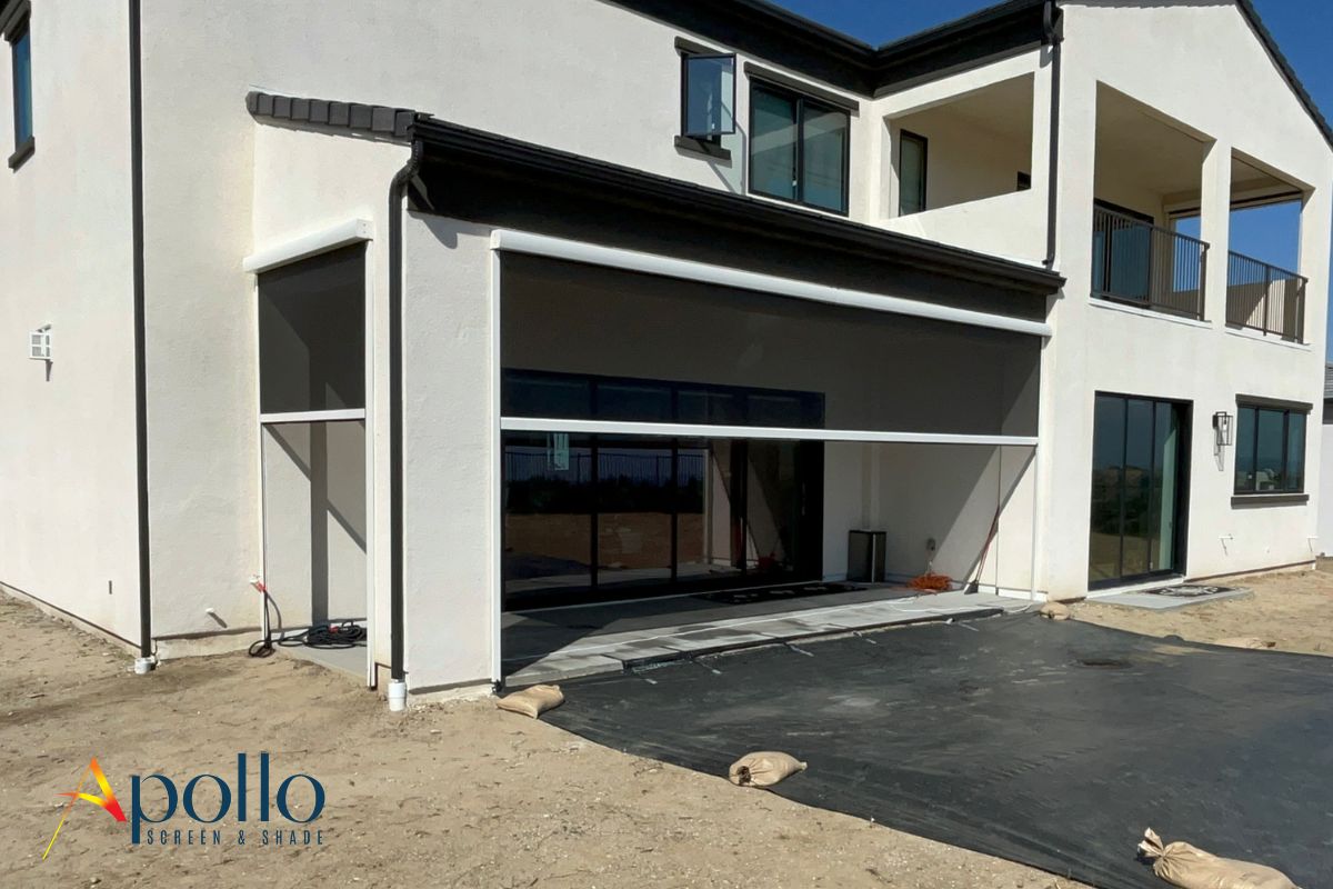 Apollo Motorized bug screens Outside View.